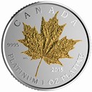 2015 Canada 1 oz Proof Platinum $300 Maple Leaf Forever