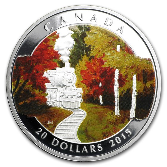 2015 Canada 1 oz Silver $20 Autumn Express 2015 Canada 1 oz Silver $20 Autumn Express