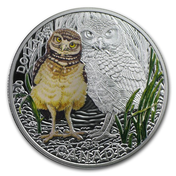 2015 Canada 1 oz Silver $20 Baby Animals (Burrowing Owl) 2015 Canada 1 oz Silver $20 Baby Animals (Burrowing Owl)