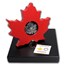 2015 Canada 1 oz Silver $20 Proof Maple Leaf Shaped Coin