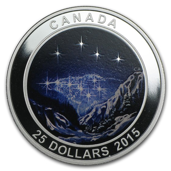 2015 Canada 1 oz Silver $25 Star Charts (The Eternal Pursuit) 2015 Canada 1 oz Silver $25 Star Charts (The Eternal Pursuit)