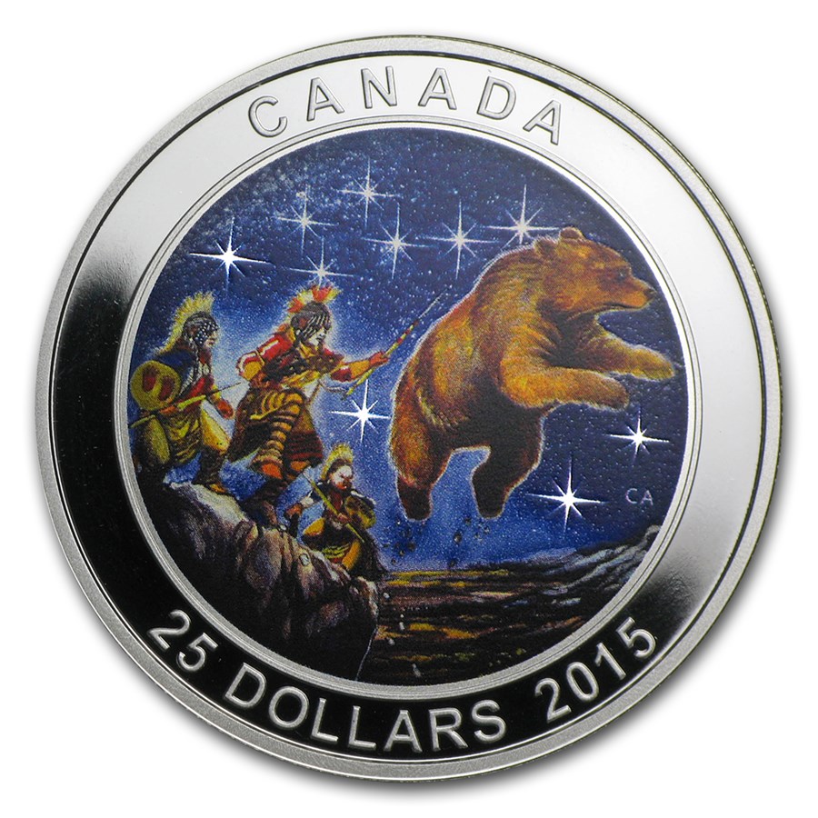2015 Canada 1 oz Silver $25 Star Charts (The Great Ascent)