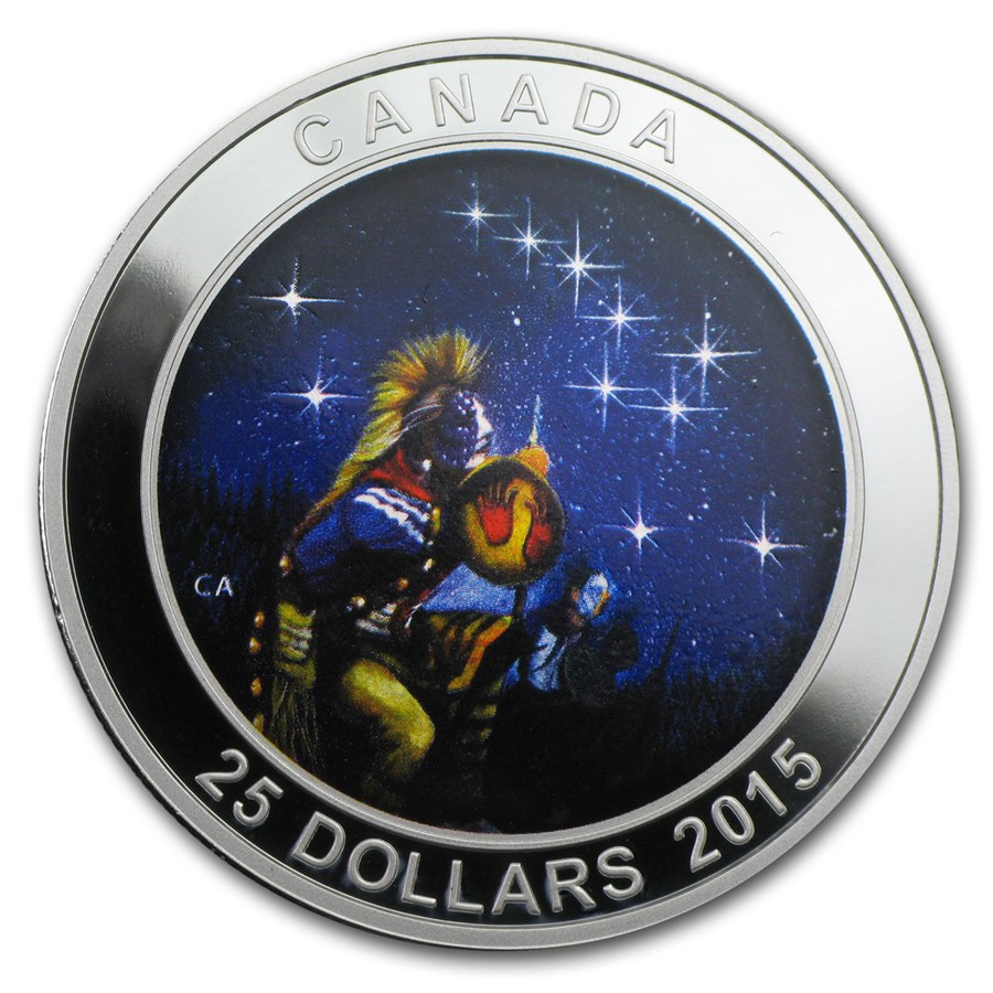 2015 Canada 1 oz Silver $25 Star Charts (The Quest)