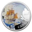 2015 Canada 1 oz Silver Lost Ships Franklin's Lost Expedition