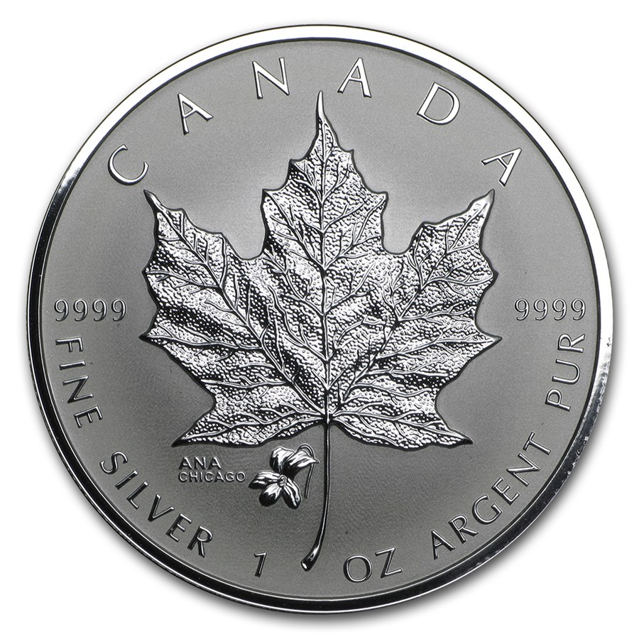 2015 Canada 1 oz Silver Reverse Proof Maple Leaf ANA Privy Mark