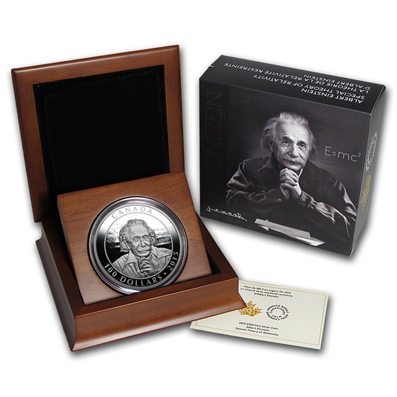 Buy 2015 Canada 10 oz Silver Einstein Theory of Relativity Proof | APMEX