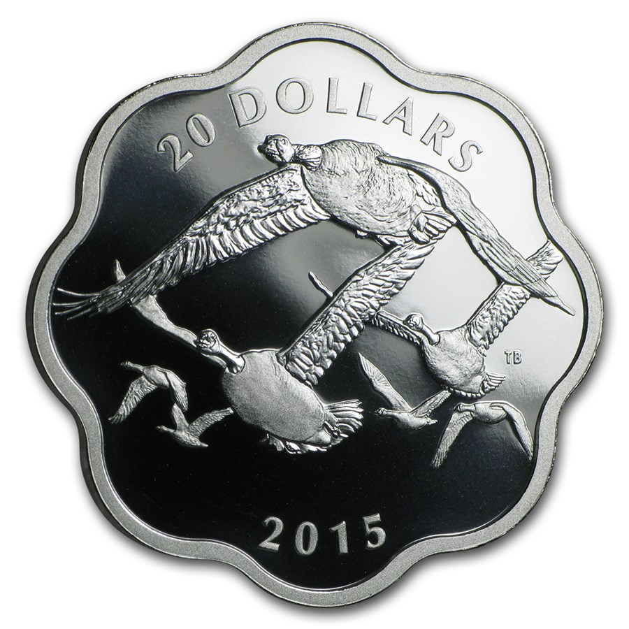 2015 Canada 3/4 oz Silver Master of the Sky Canada Goose