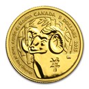 2015 Canada Gold 1/10 oz $5 Sheep Proof (w/Box & COA)