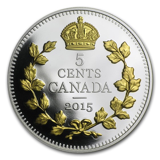 2015 Canada Silver Legacy of the Canadian Nickel (Crossed Maple) 2015 Canada Silver Legacy of the Canadian Nickel (Crossed Maple)