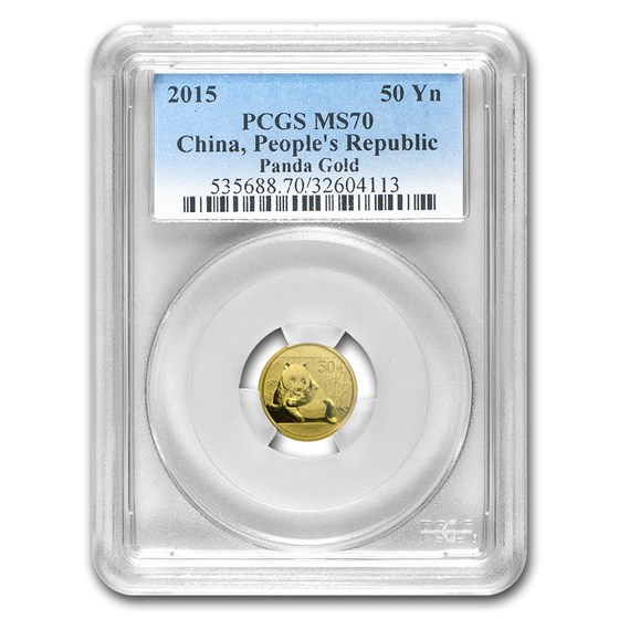 2015 China 1/10 oz Gold Panda MS-70 PCGS 2015 China 1/10 oz Gold Panda MS-70 PCGS