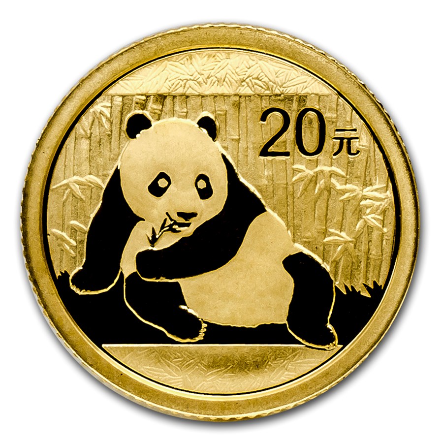 2015 China 1/20 oz Gold Panda BU (Sealed)