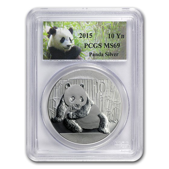 2015 China 1 oz Silver Panda MS-69 PCGS 2015 China 1 oz Silver Panda MS-69 PCGS