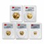 2015 China 5-Coin Gold Panda Prestige Set MS-70 PCGS (1st of 750)