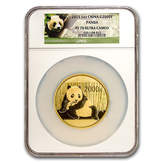 2015 China 5 oz Proof Gold Panda PF-70 NGC 2015 China 5 oz Proof Gold Panda PF-70 NGC