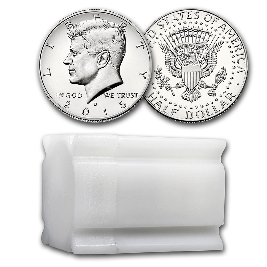 2015-D Kennedy Half Dollar 20-Coin Roll BU