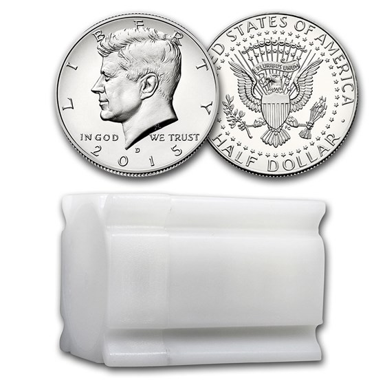 2015-D Kennedy Half Dollar 20-Coin Roll BU 2015-D Kennedy Half Dollar 20-Coin Roll BU