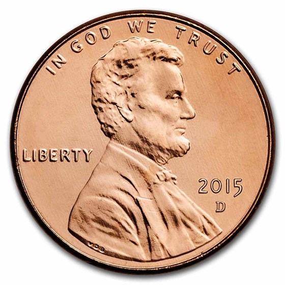2015-D Lincoln Cent BU (Red)