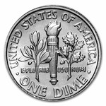 2015-D Roosevelt Dime 50-Coin Roll BU