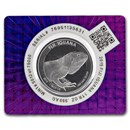 2015 Fiji Iguana Silver Coin in Certi-Lock® Assay