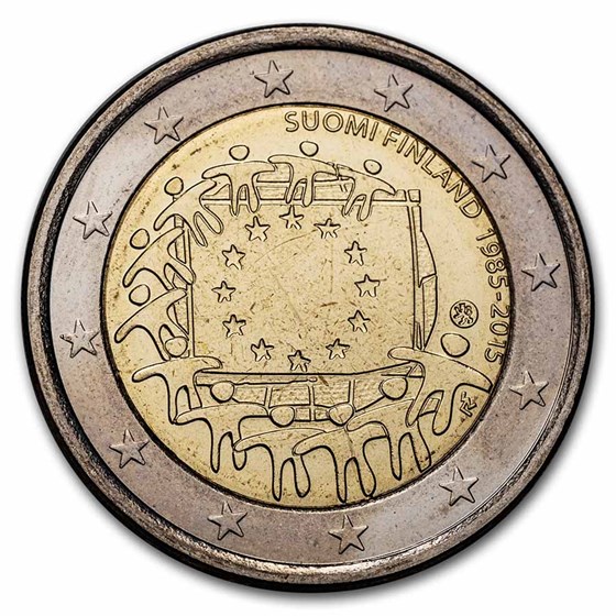2015 Finland 2 Euro EU Flag BU 2015 Finland 2 Euro EU Flag BU