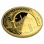 2015 Gabon Proof Gold 10,000 Francs Chechnya Mosque Box/Coa