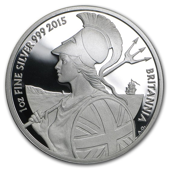 2015 Great Britain 1 oz Proof Silver Britannia 2015 Great Britain 1 oz Proof Silver Britannia
