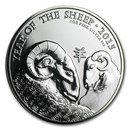 2015 Great Britain 1 oz Silver Year of the Sheep BU