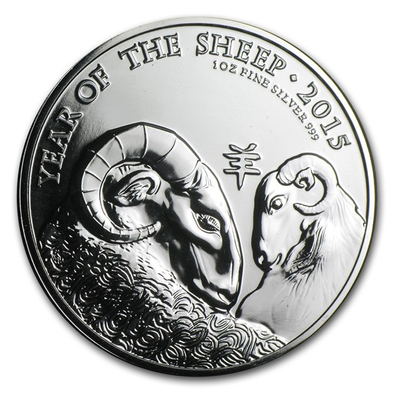 2015 Great Britain 1 oz Silver Year of the Sheep BU 2015 Great Britain 1 oz Silver Year of the Sheep BU
