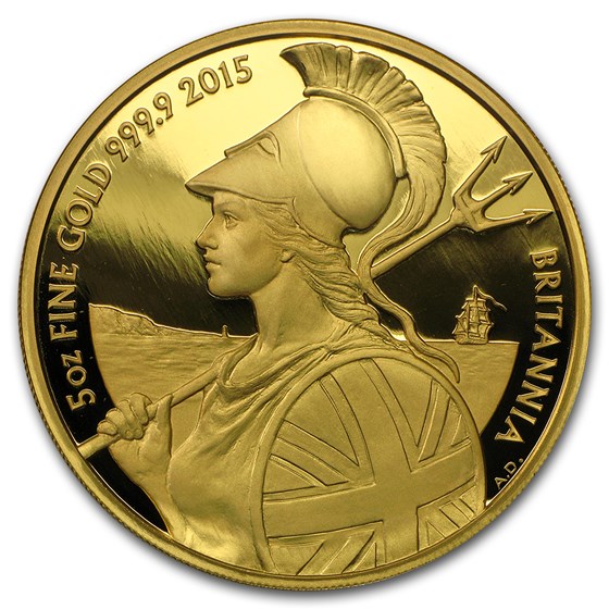 2015 Great Britain 5 oz Proof Gold Britannia 2015 Great Britain 5 oz Proof Gold Britannia