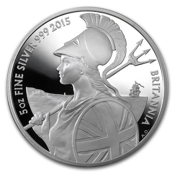 2015 Great Britain 5 oz Proof Silver Britannia