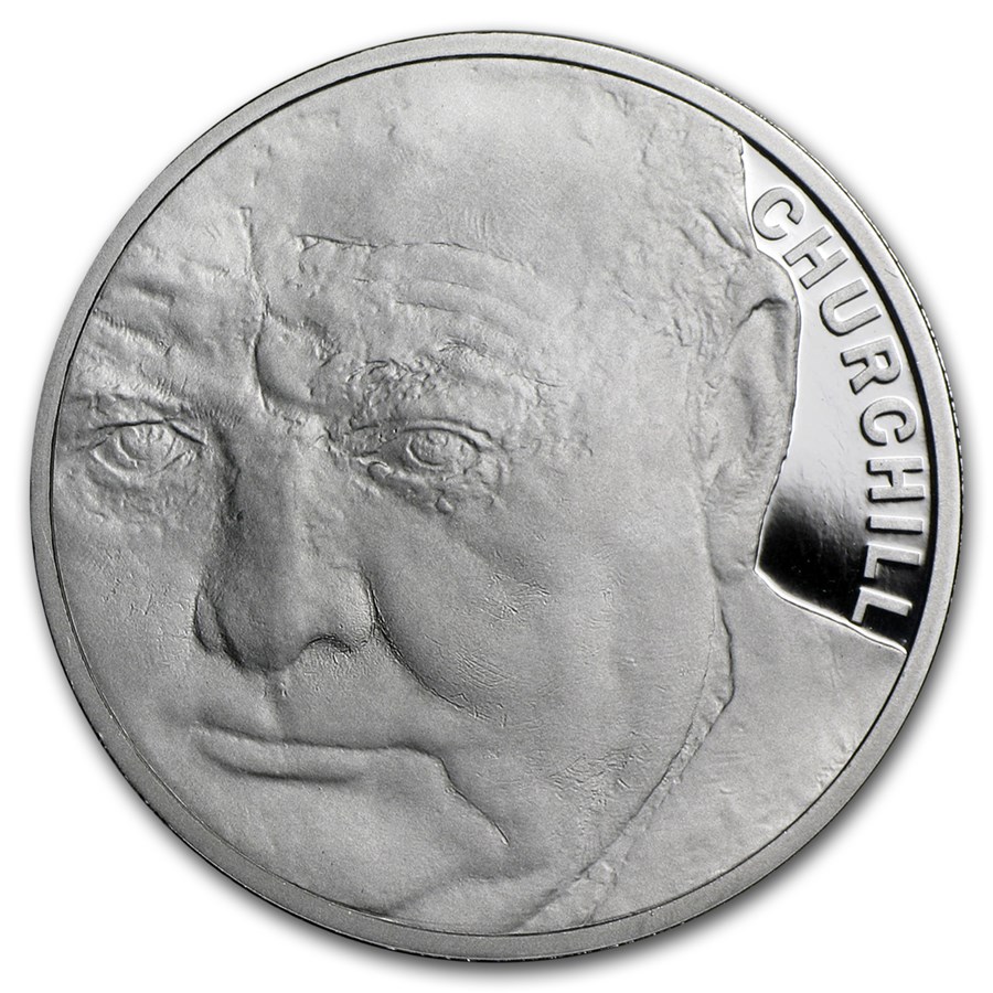 2015 Great Britain £5 Platinum Winston Churchill Proof (Piedfort)