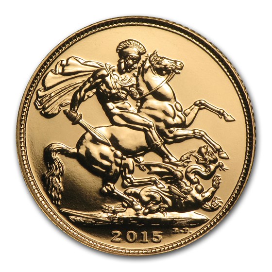 2015 Great Britain Gold Sovereign Elizabeth II BU 2015 Great Britain Gold Sovereign Elizabeth II BU