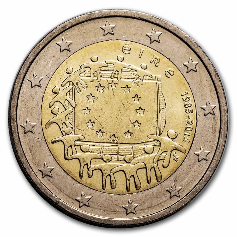2015 Ireland 2 Euro EU Flag BU