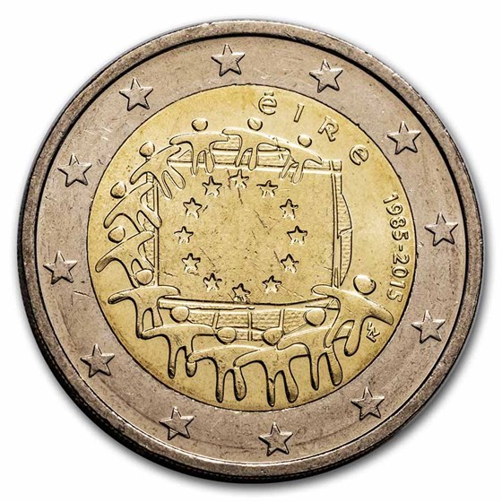 2015 Ireland 2 Euro EU Flag BU 2015 Ireland 2 Euro EU Flag BU