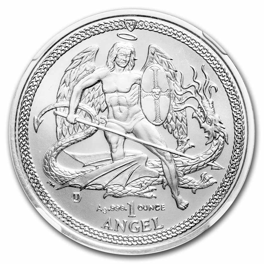 2015 Isle of Man 1 oz Silver Angel MS-69 NGC | eBay