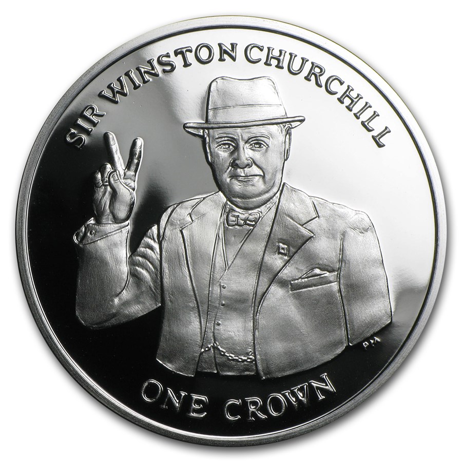 Buy 2015 Isle of Man Silver 1 Crown Sir Winston Churchill Proof | APMEX