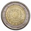 2015 Italy 2 Euro EU Flag BU
