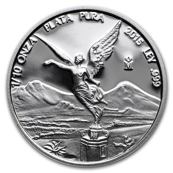 2015 Mexico 1/10 oz Silver Libertad Proof (In Capsule) 2015 Mexico 1/10 oz Silver Libertad Proof (In Capsule)