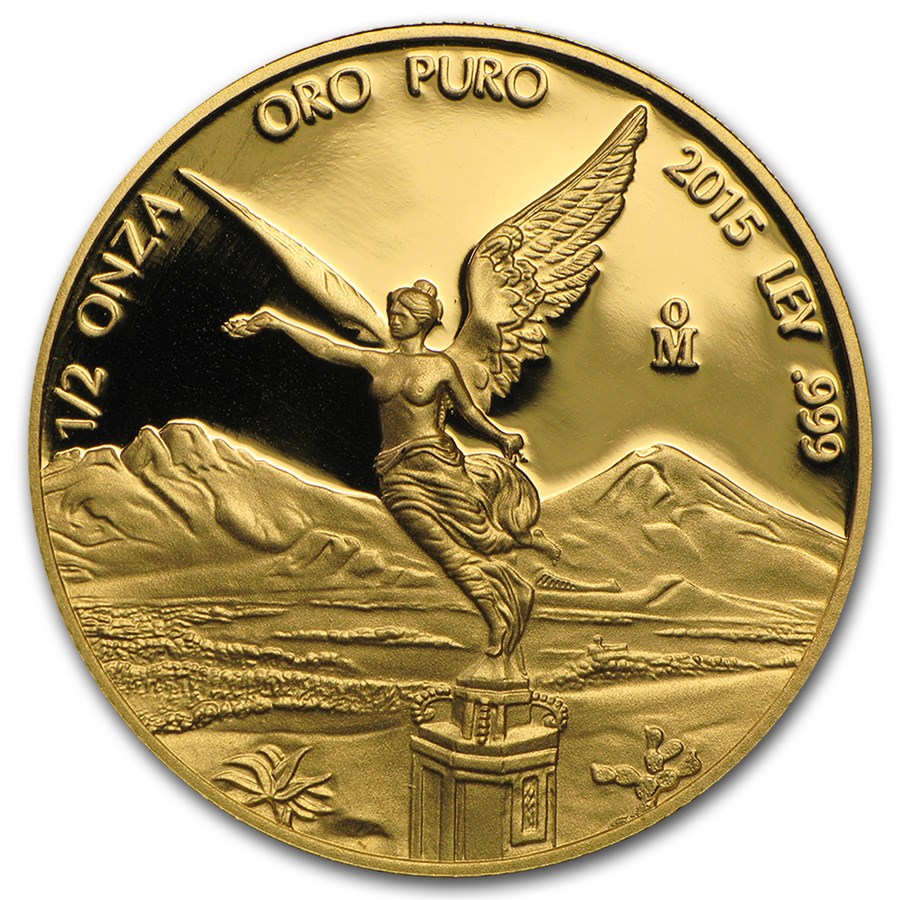 2015 Mexico 1/2 oz Proof Gold Libertad
