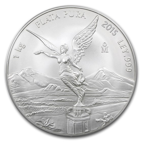 2015 Mexico 1 kilo Silver Libertad BU (In Capsule) 2015 Mexico 1 kilo Silver Libertad BU (In Capsule)