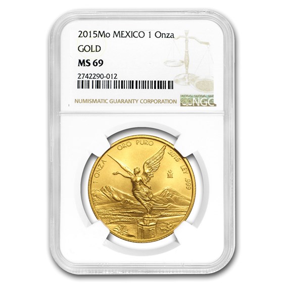 2015 Mexico 1 oz Gold Libertad MS-69 NGC 2015 Mexico 1 oz Gold Libertad MS-69 NGC