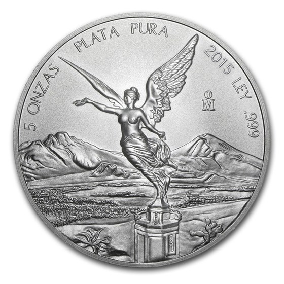 2015 Mexico 5 oz Silver Libertad BU