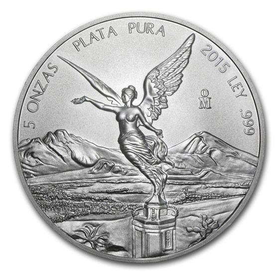 2015 Mexico 5 oz Silver Libertad BU 2015 Mexico 5 oz Silver Libertad BU