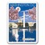 2015 Niue 1/2 oz Silver Vintage Mini Poster: Washington D.C. BU