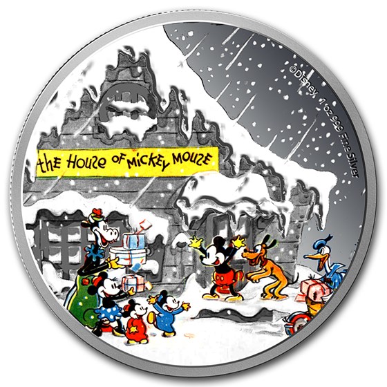 2015 Niue 1 oz Silver $1 Disney Season's Greetings Proof 2015 Niue 1 oz Silver $1 Disney Season's Greetings Proof
