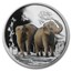 2015 Niue 1 oz Silver $2 Feng Shui Elephants (w/Box & COA)