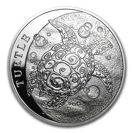 2015 Niue 1 oz Silver $2 Hawksbill Turtle BU