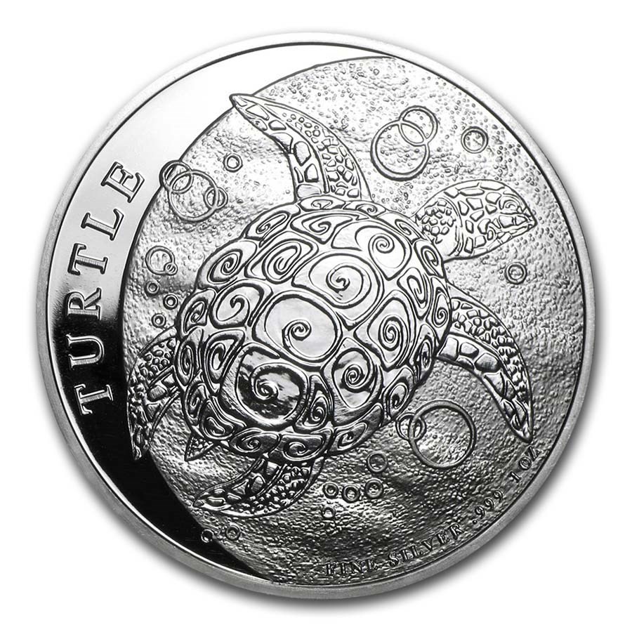 2015 Niue 1 oz Silver $2 Hawksbill Turtle BU