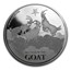 2015 Niue 1 oz Silver $2 Lunar Goat