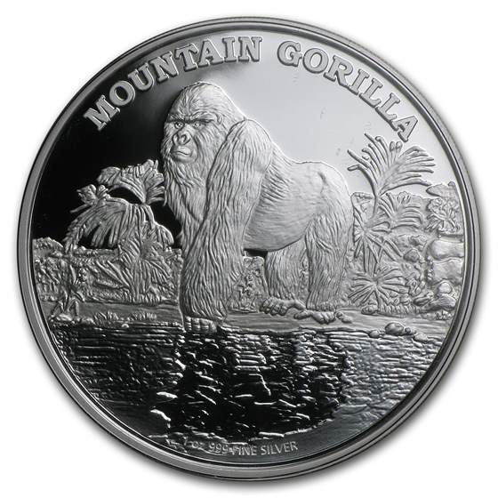 2015 Niue 1 oz Silver Endangered Species Mountain Gorilla 2015 Niue 1 oz Silver Endangered Species Mountain Gorilla